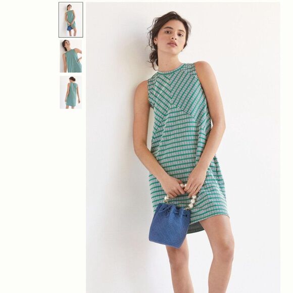 Anthropologie Maeve Seamed Jacquard Mini Dress - Picture 1 of 3